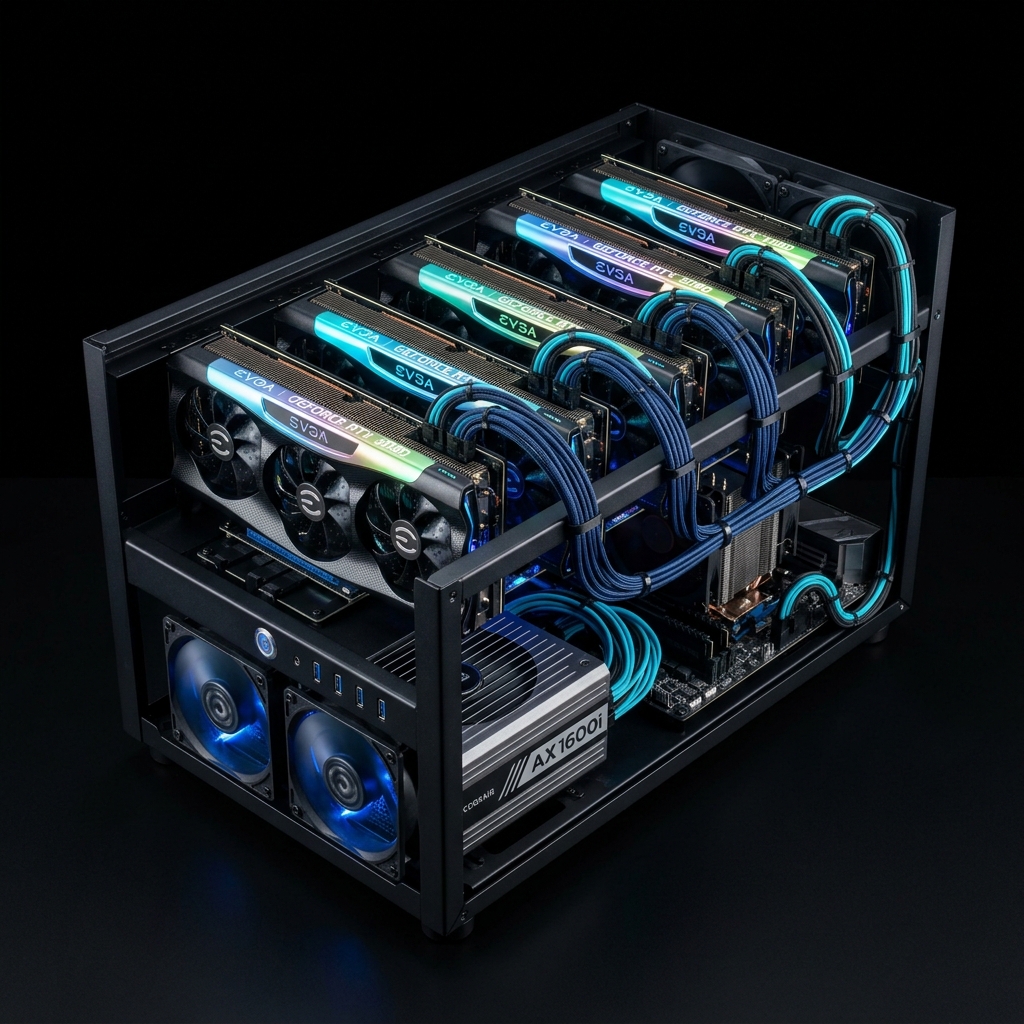 NPT Server 650 mining server by Segments Energy, 6x RTX 5070